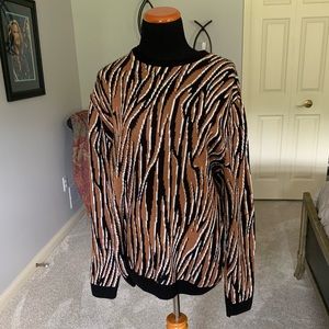 Zebra print sweater